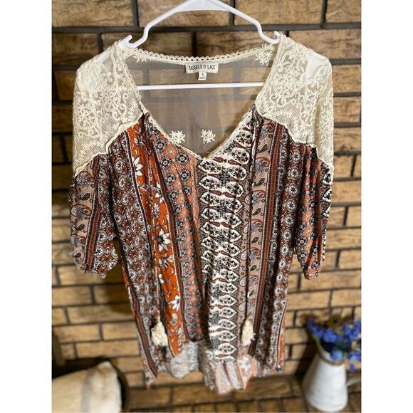 Tassels N Lace Women’s Top‎ - Picture 1 of 5